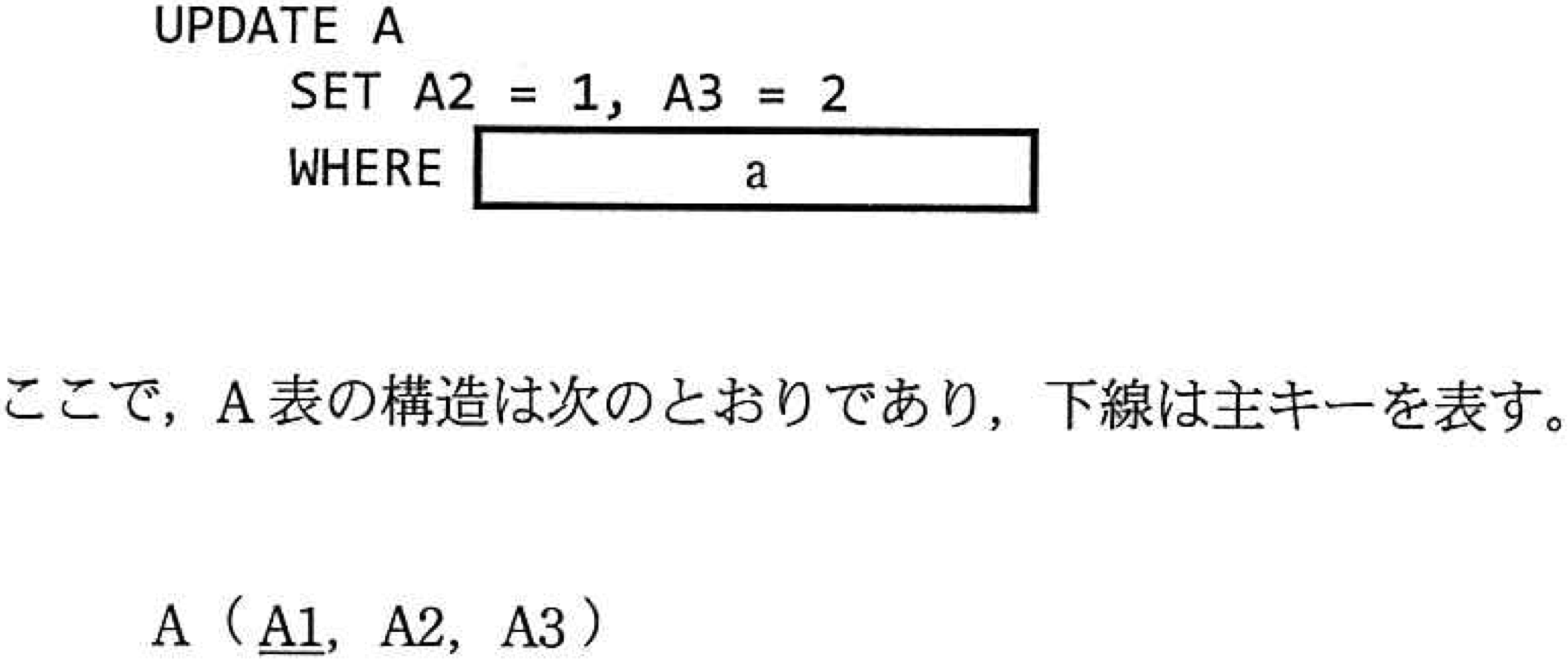 SQL文の画像